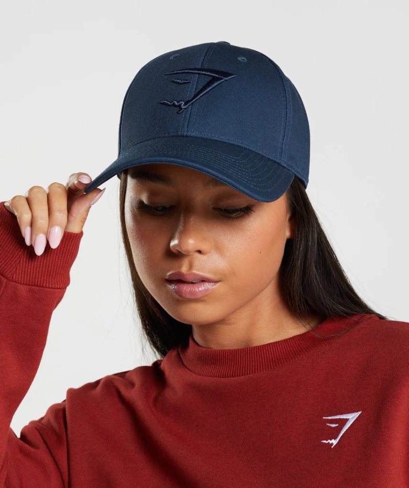 Gymshark Sharkhead Caps Navy | CA 180ND7